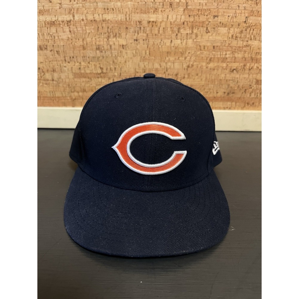 Chicago Bears Hat 7 1/4 New Era Bear Down Football Blue‎ 100% Polyester